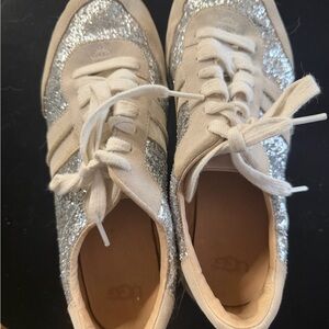 UGG Women's Cream and Silver Sneakers
